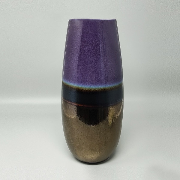 Superbe vase Space Age des années 1970 en céramique de Brambilla. Fabriqué en Italie