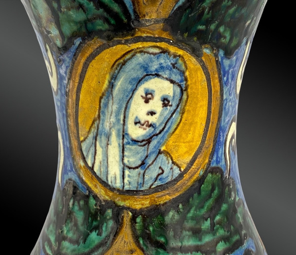 VASO DA FARMACIA o ALBARELLO - Palermo, Sicilia, Italia - Fine XVII - inizi XVIII secolo 