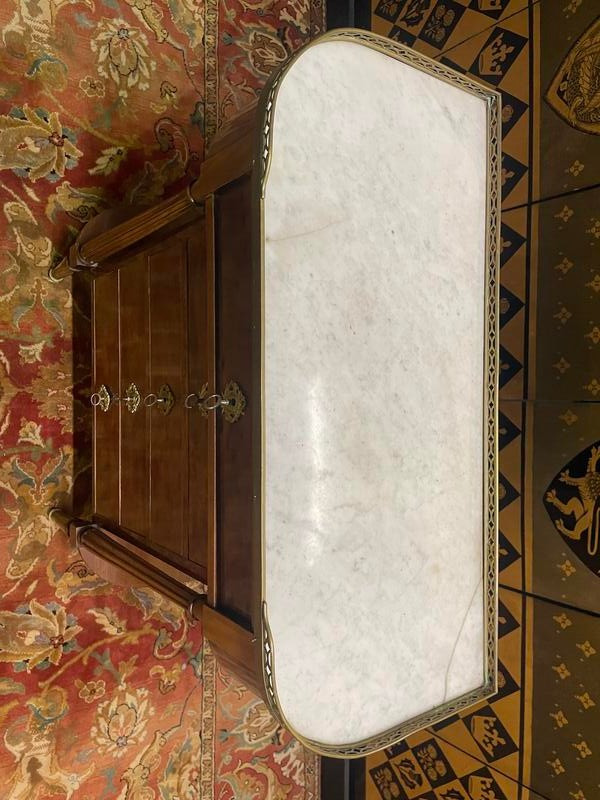 Console d'entrée de style Louis XVI en acajou