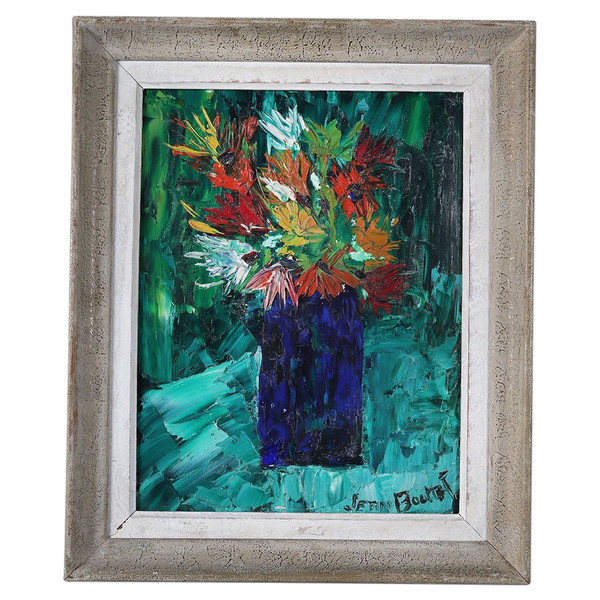 Blumen, signiert: Jean BOUTIET, um 1950/60, Französische Schule