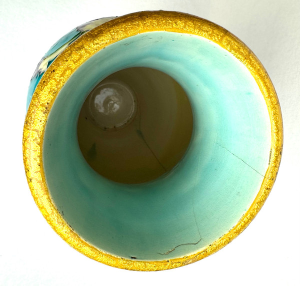 Sèvres Atelier d'Optat Milet vase Signed V. Young