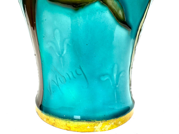 Sèvres Atelier d'Optat Milet vase Signed V. Young