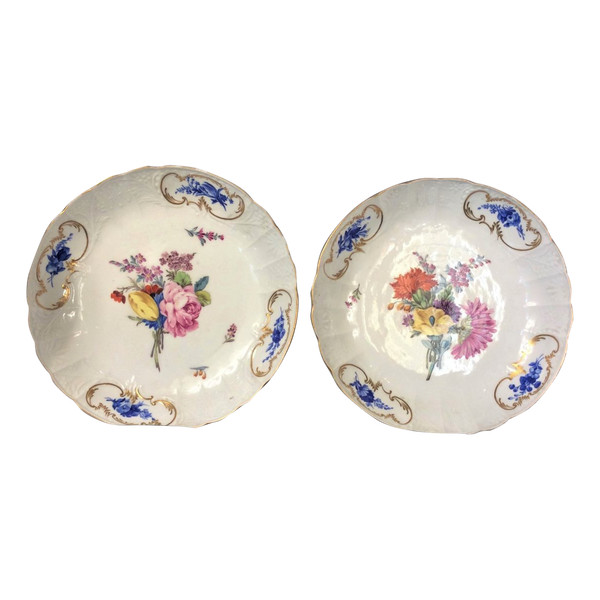 25% DISCOUNT UNTIL 30.11 - Meissen - Pair of Porcelain Compotiers - Late 17th Century