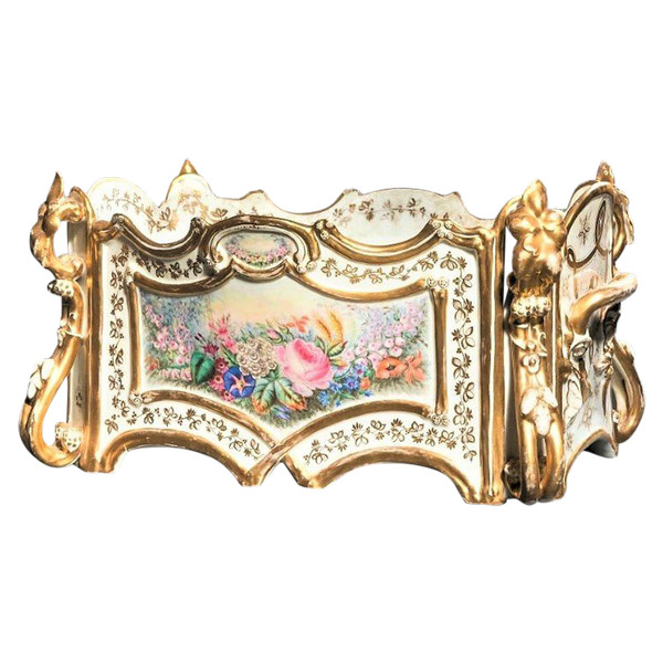 25% OFF UNTIL 11/30 - Large Porcelain Jardinière - 19th Century