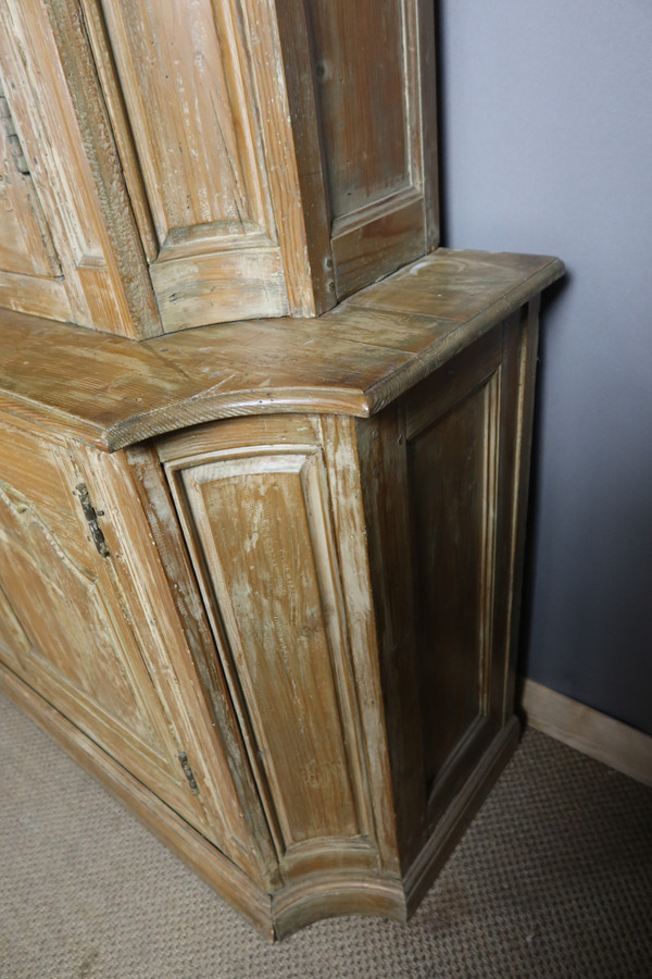 Large bookcase in limed pine