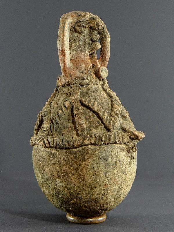 Nigéria, Peuple Cham-mwana, XIXème Siècle, Récipient Anthropomorphe Kwandalha.