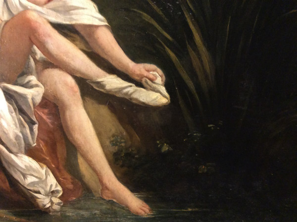Remise 25\%  - D'après François BOUCHER - La Surprise - Huile sur toile - 19ème