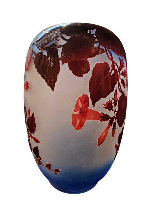 Emile Gallé Important Vase "Volubilis"