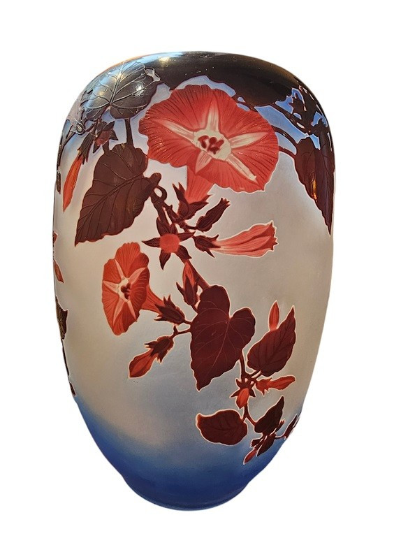 Emile Gallé Important Vase "Volubilis"