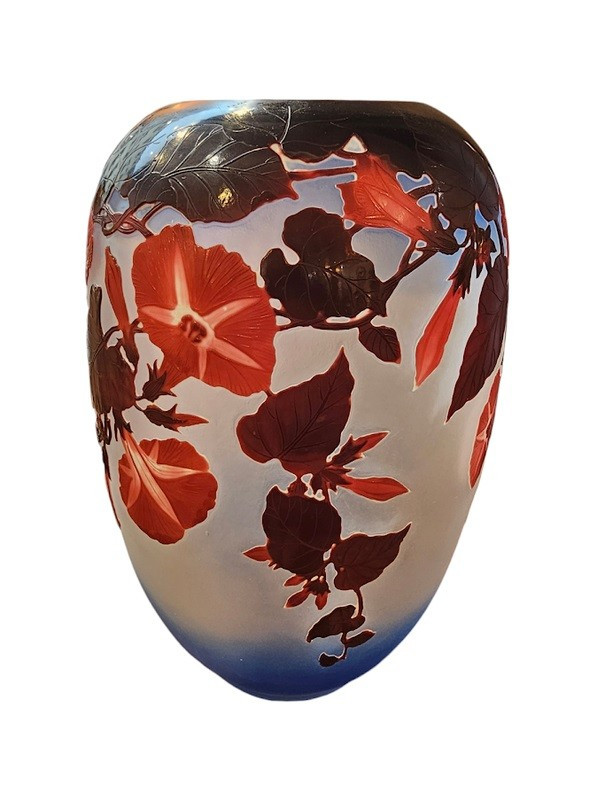 Emile Gallé Important Vase "Volubilis"