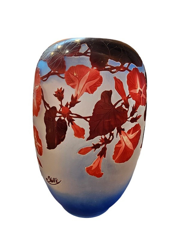 Emile Gallé Important Vase "Volubilis"