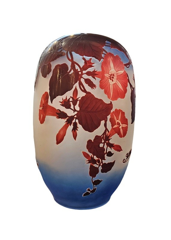 Emile Gallé Important Vase "Volubilis"