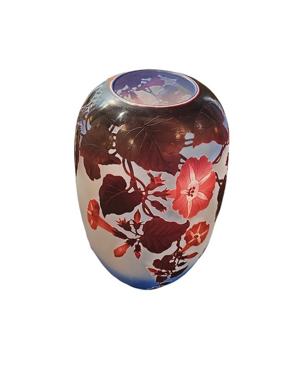 Emile Gallé Important Vase "Volubilis"