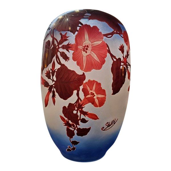 Emile Gallé Important Vase "Volubilis"