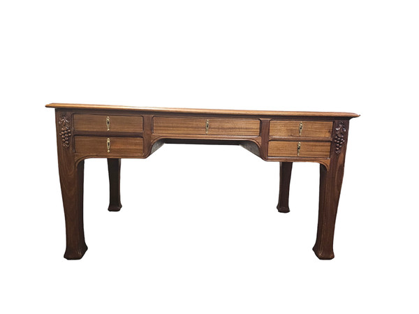 Art Nouveau desk from the Nancy School "Raisins"