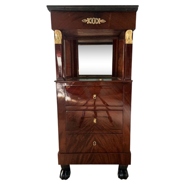 Pierre Benoit Marcion, superb barber shop stamped from the Consulate period, Return from Egypt.