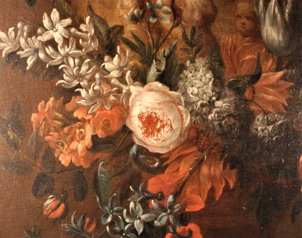 25% discount until 30.11 - VAN Der BEKEN - Vase of Flowers - Oil on Canvas - circa 1730
