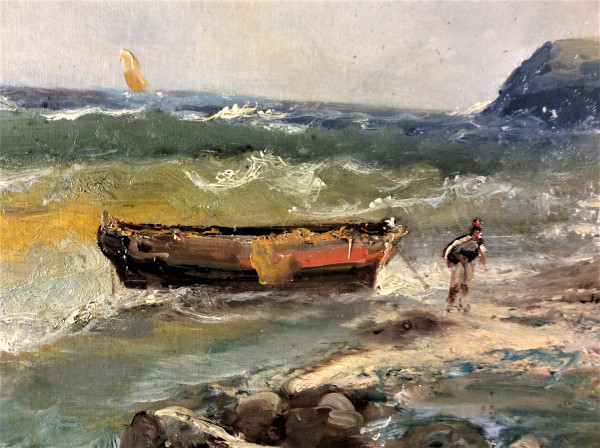 Emile Godchaux - Marine - Huile Sur Toile