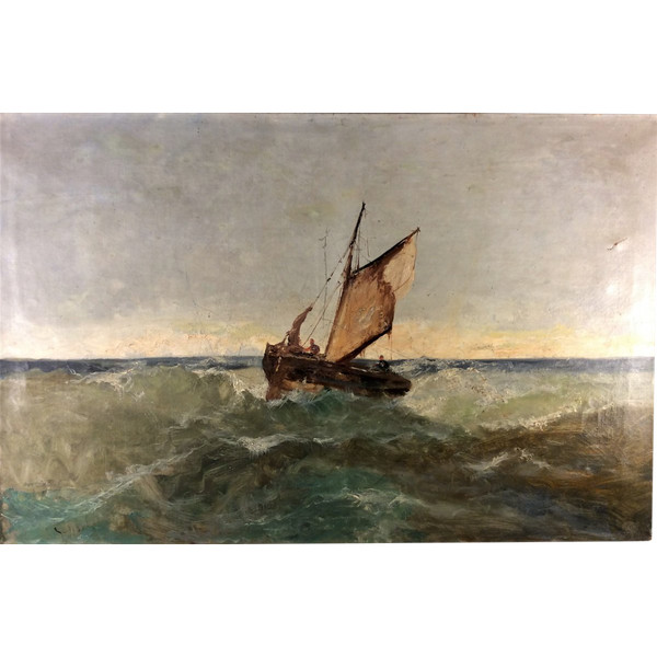 Emile Godchaux - Marine - Oil On Canvas