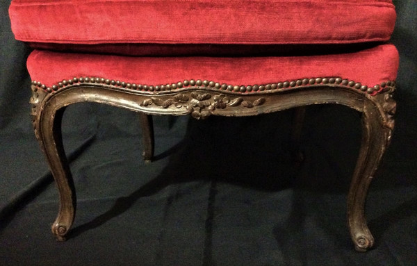 25\% remise - Estampillés 'M. CRESSON" - Paire De Fauteuils A Dos Plat - XVIIIème