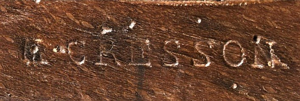 25\% remise - Estampillés 'M. CRESSON" - Paire De Fauteuils A Dos Plat - XVIIIème