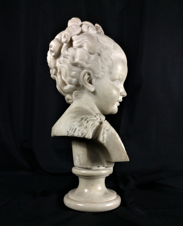 Sconto 25% fino al 30.11 - Bellissimo busto di fanciulla in marmo bianco - XIX secolo