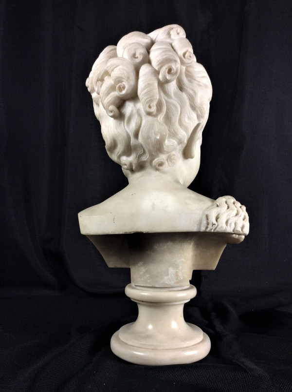 Sconto 25% fino al 30.11 - Bellissimo busto di fanciulla in marmo bianco - XIX secolo
