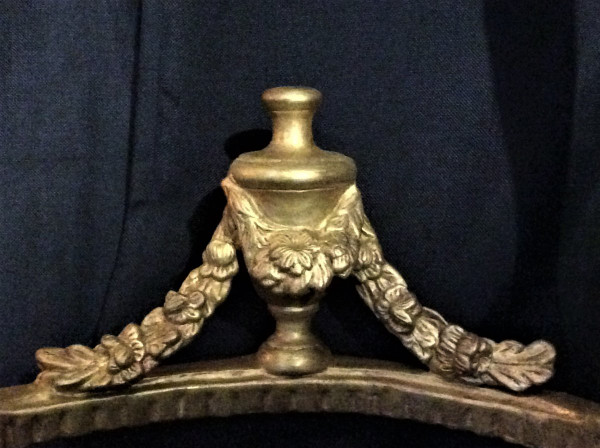 Remise 25\% - Console Demi-lune En Bois Doré - Epoque Louis XVI