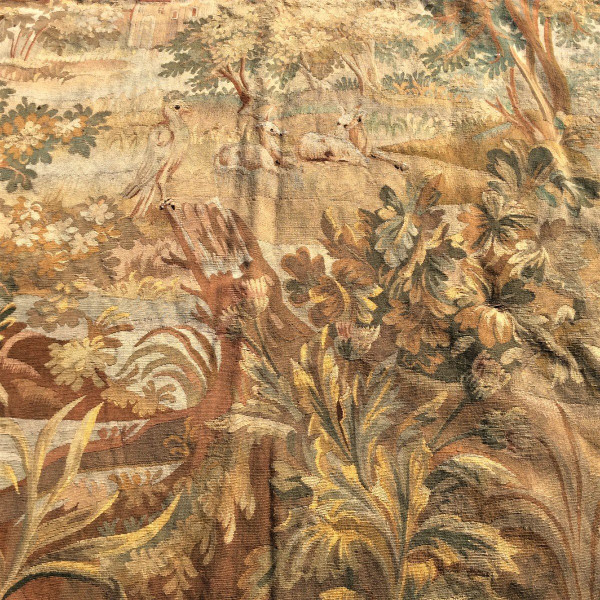 Rabatt 25% bis zum 30.11 - Aubusson Wandteppich Panel Aus Wolle Und Seide - Frankreich - 19.