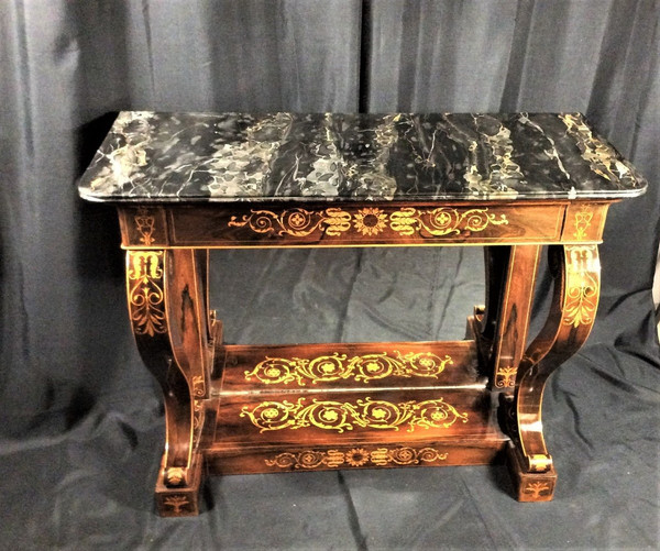 Remise 25\%  - Estampillée  JACOB - Rare Console En Palissandre -Charles X