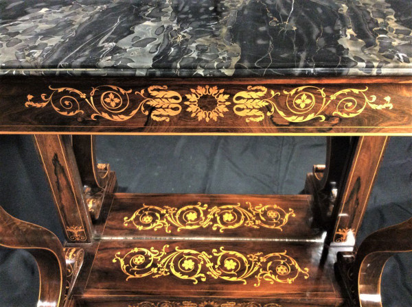 Remise 25\%  - Estampillée  JACOB - Rare Console En Palissandre -Charles X