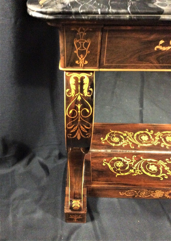 Remise 25\%  - Estampillée  JACOB - Rare Console En Palissandre -Charles X
