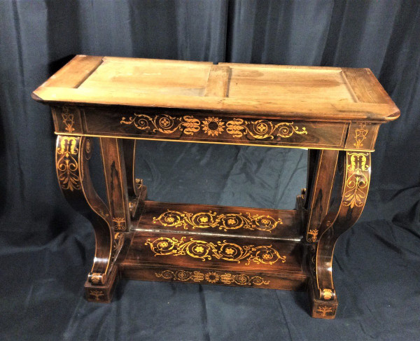 Remise 25\%  - Estampillée  JACOB - Rare Console En Palissandre -Charles X