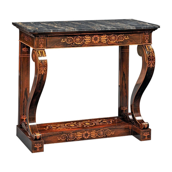 Remise 25\%  - Estampillée  JACOB - Rare Console En Palissandre -Charles X