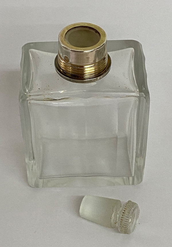Crystal and silver toiletry set