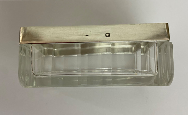 Crystal and silver toiletry set
