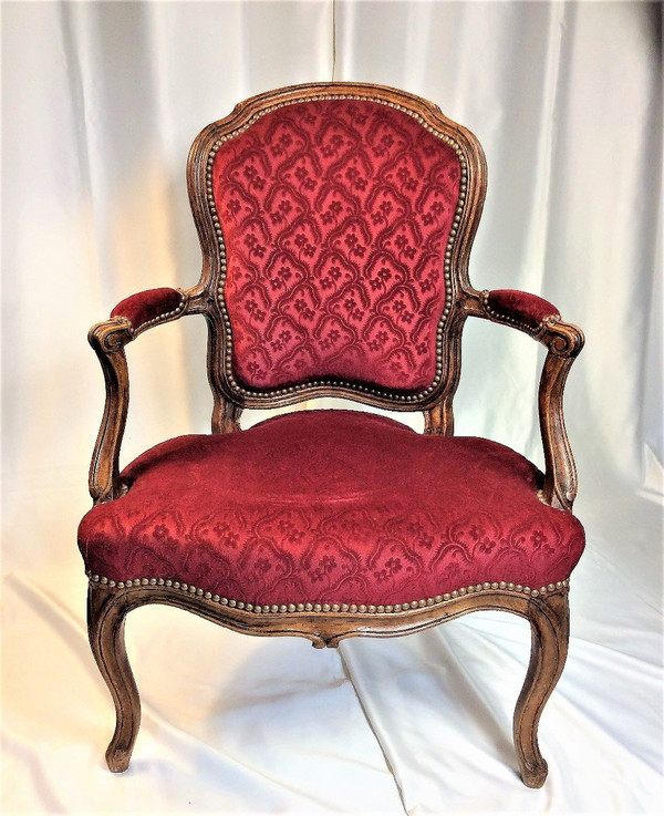 From 06.10 to 30.11 - Remise 25\% - Stamped SENE - Pair of cabriolet armchairs - 18th century