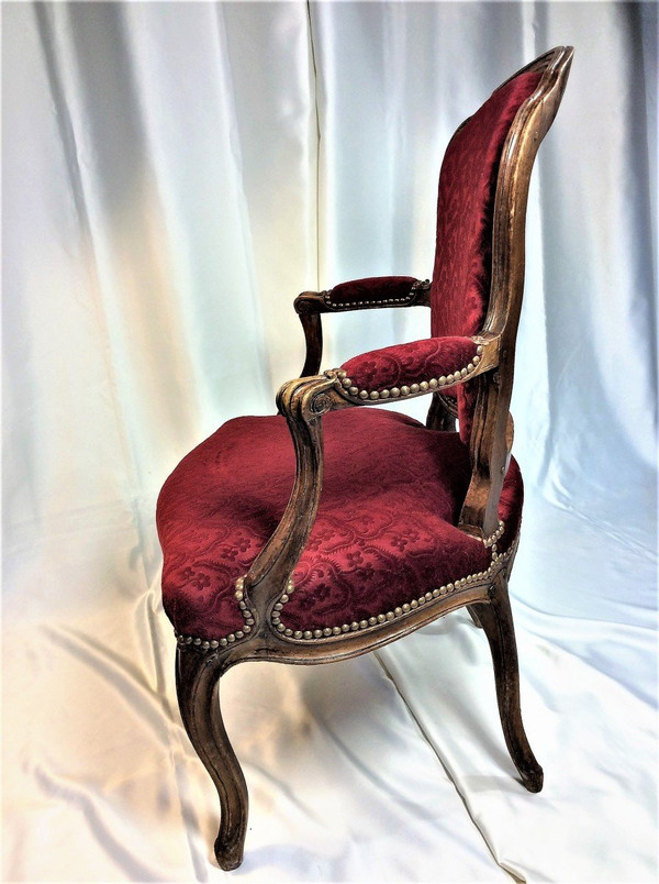 From 06.10 to 30.11 - Remise 25\% - Stamped SENE - Pair of cabriolet armchairs - 18th century