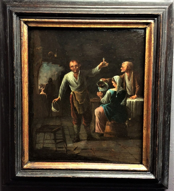 Remise de 25\% -  Scène De Taverne - Ecole Hollandaise - Fin XVIIème