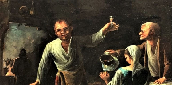 Remise de 25\% -  Scène De Taverne - Ecole Hollandaise - Fin XVIIème