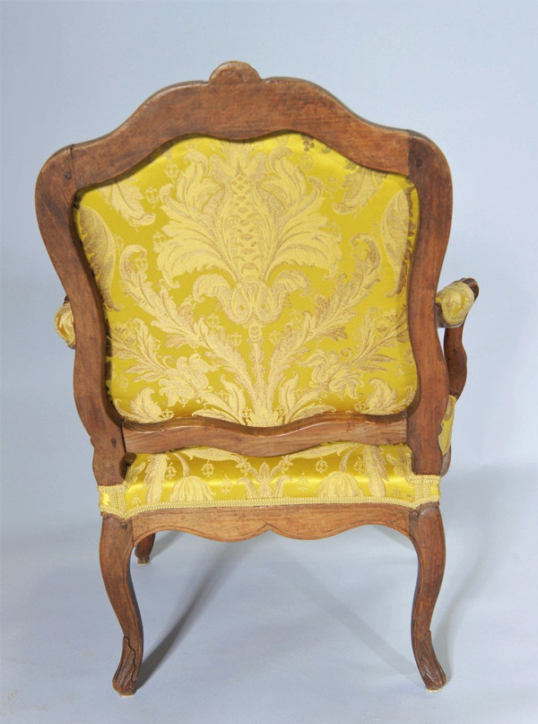 25 % DISCOUNT UNTIL 30.11 - Stamped Nogaret A Lyon - Fauteuil A Dossier Plat -XVIIIème