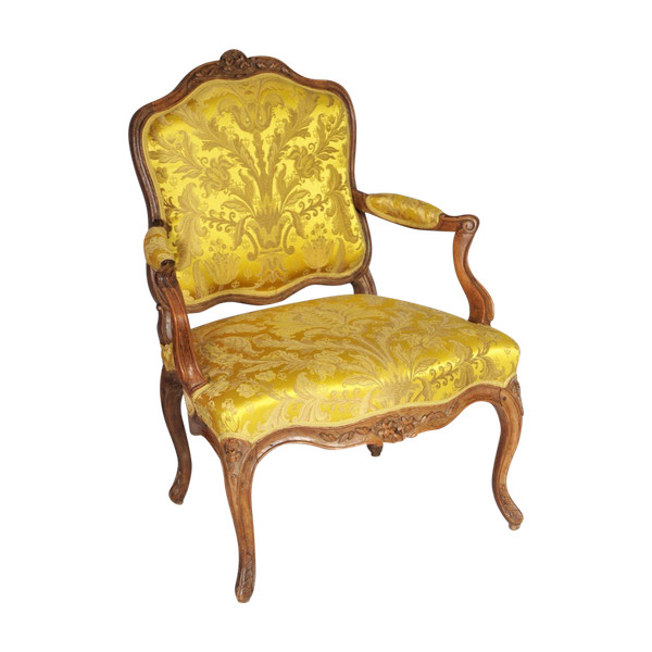 25 % DISCOUNT UNTIL 30.11 - Stamped Nogaret A Lyon - Fauteuil A Dossier Plat -XVIIIème