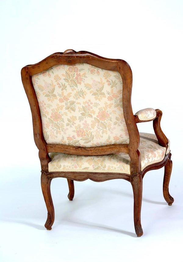 From 06.10 to 30.11 - REMISE 25\% - Stamped "i Gourdin" - Beau Fauteuil A La Reine - XVIIIème