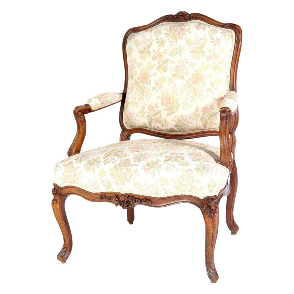 From 06.10 to 30.11 - REMISE 25\% - Stamped "i Gourdin" - Beau Fauteuil A La Reine - XVIIIème