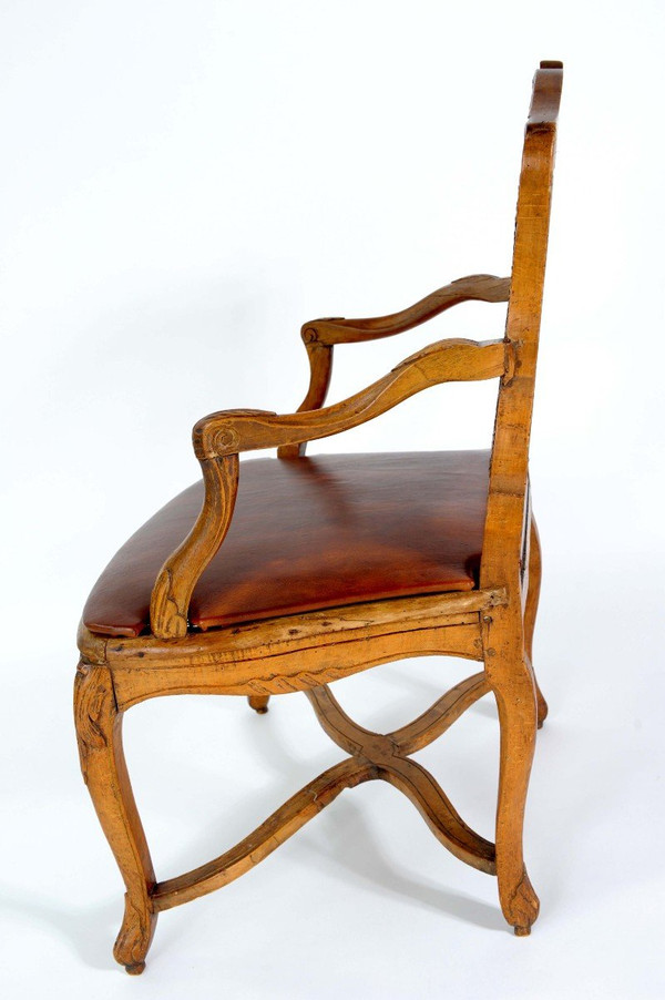 From 06.10 to 30.11 - REMISE de 25\% - Stamped H. Amand - Fauteuil A Dossier Plat - Ep Régence