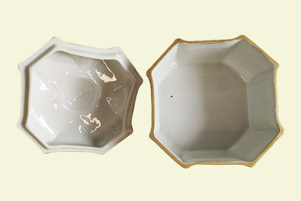Limoges Hand Painted Porcelain Candy Jewelry Box
