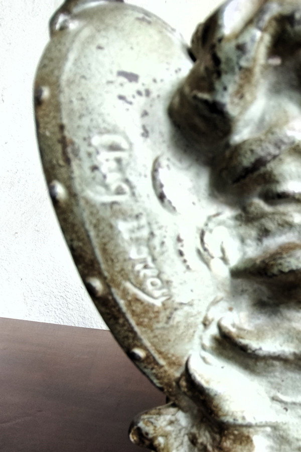 "Marte", statuetta in ghisa firmata Auguste Moreau