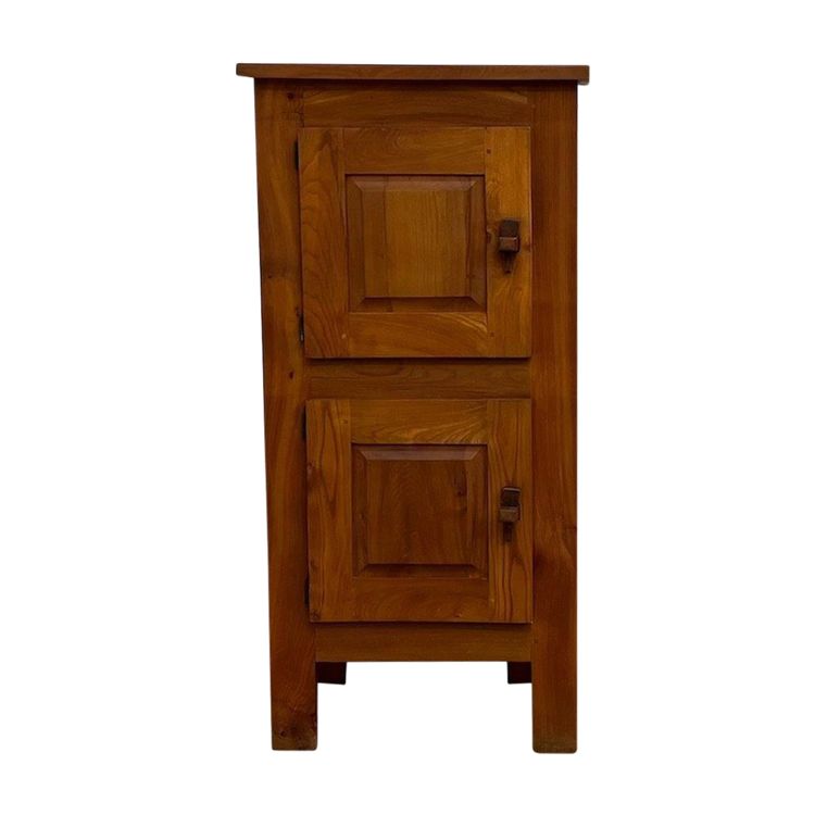 Petite armoire bonnetière brutaliste des années 50