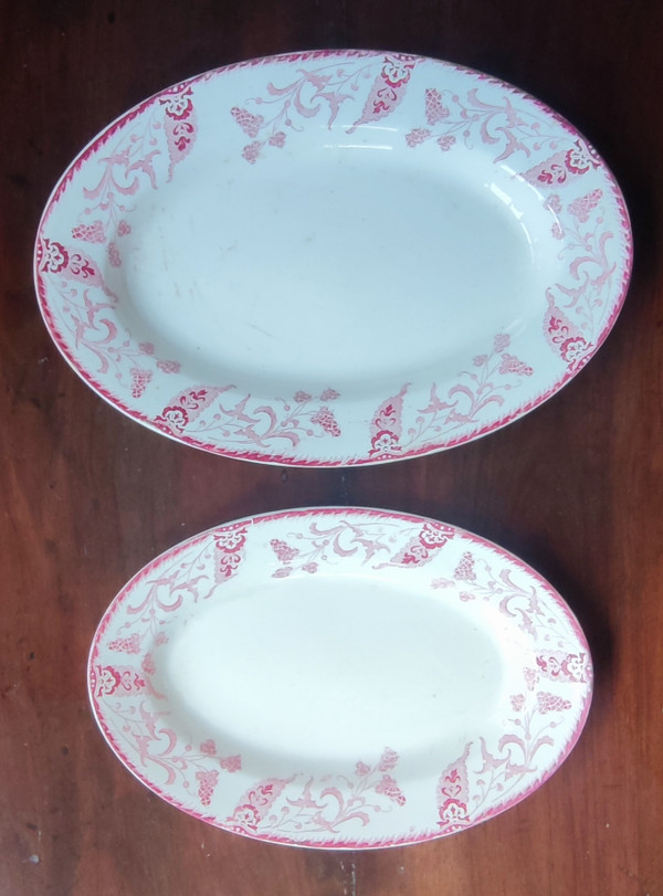 Old Longwy Tableware Service Rambouillet Model 49 ironstone pieces