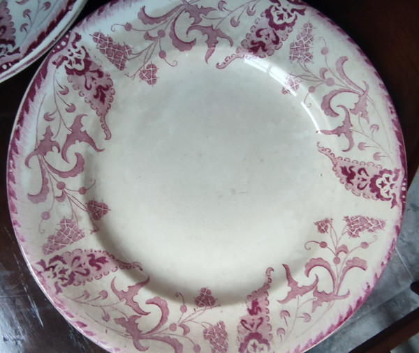 Old Longwy Tableware Service Rambouillet Model 49 ironstone pieces